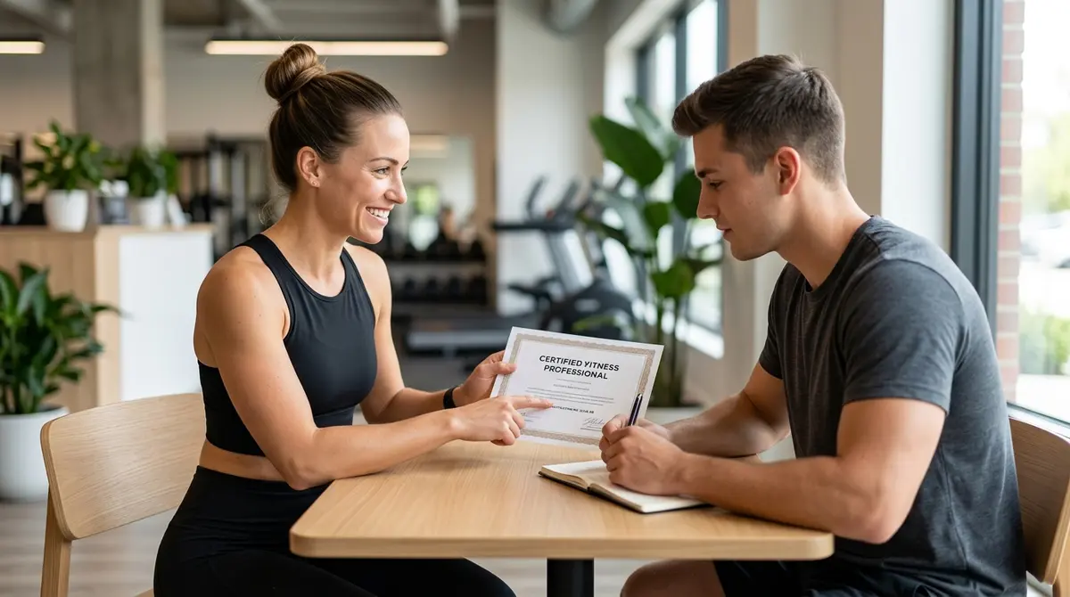 A comparison of different fitness certification databases showing where to input a coach serial number